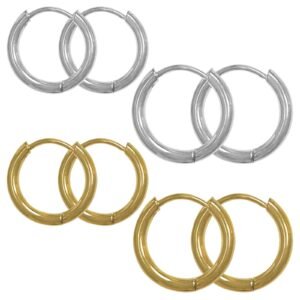 Stainless Steel Hoop Earrings